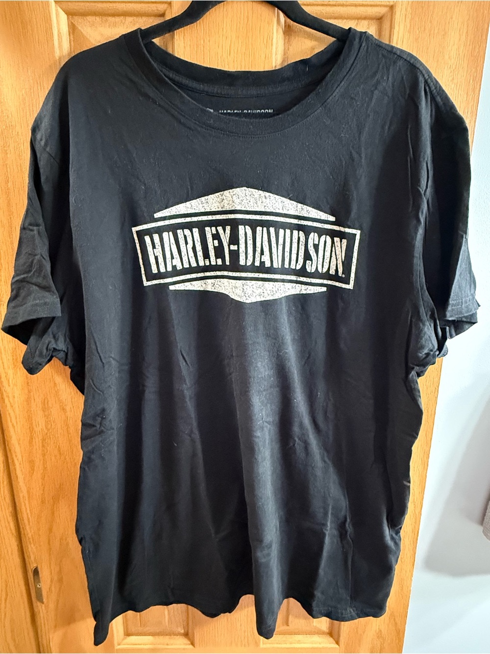 Harley-Davidson Black Short Sleeve Tee with White Logo